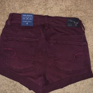 American Eagle Hi-rise shortie shorts
